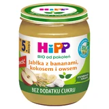 HiPP Фруктово-злаковый Био, яблоко с бананом, кокосом и овсом, после 5 месяцев, 160 г КОРОТКИЙ ДЕНЬ