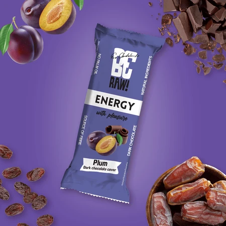 BeRAW! Energy, енергетичний батончик, лакриця, чорний шоколад, 40 г: ціни та характеристики