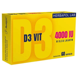Herbapol Lab D3 Vit 4000 МО, 60 капсул