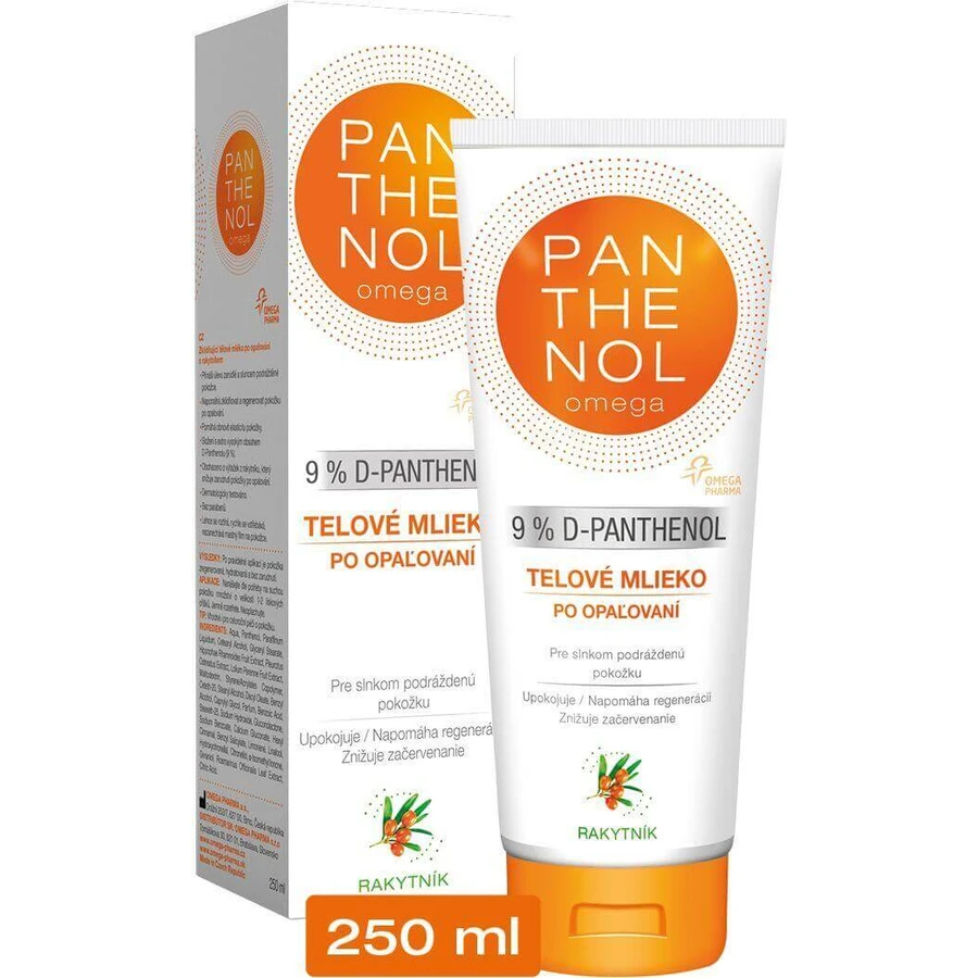 Лосьйон для тіла Omega Panthenol 9% після засмаги 250 мл: ціни та характеристики