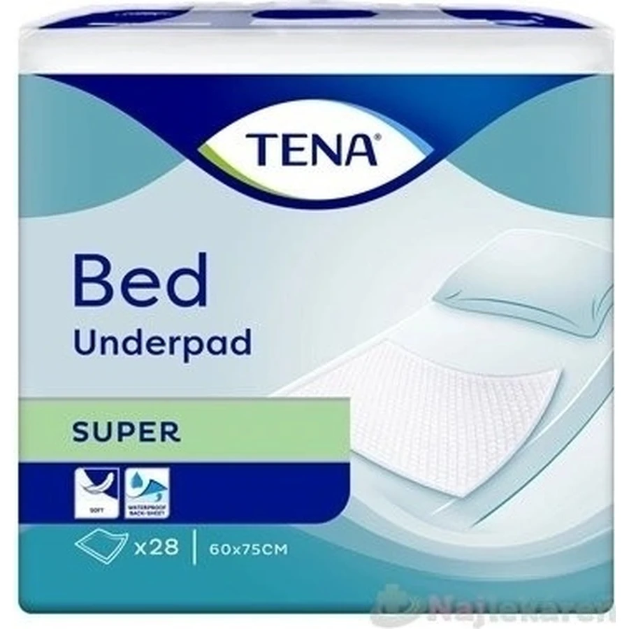 TENA Bed Super 1×28 шт, впитывающие прокладки 60х75 см: цены и характеристики
