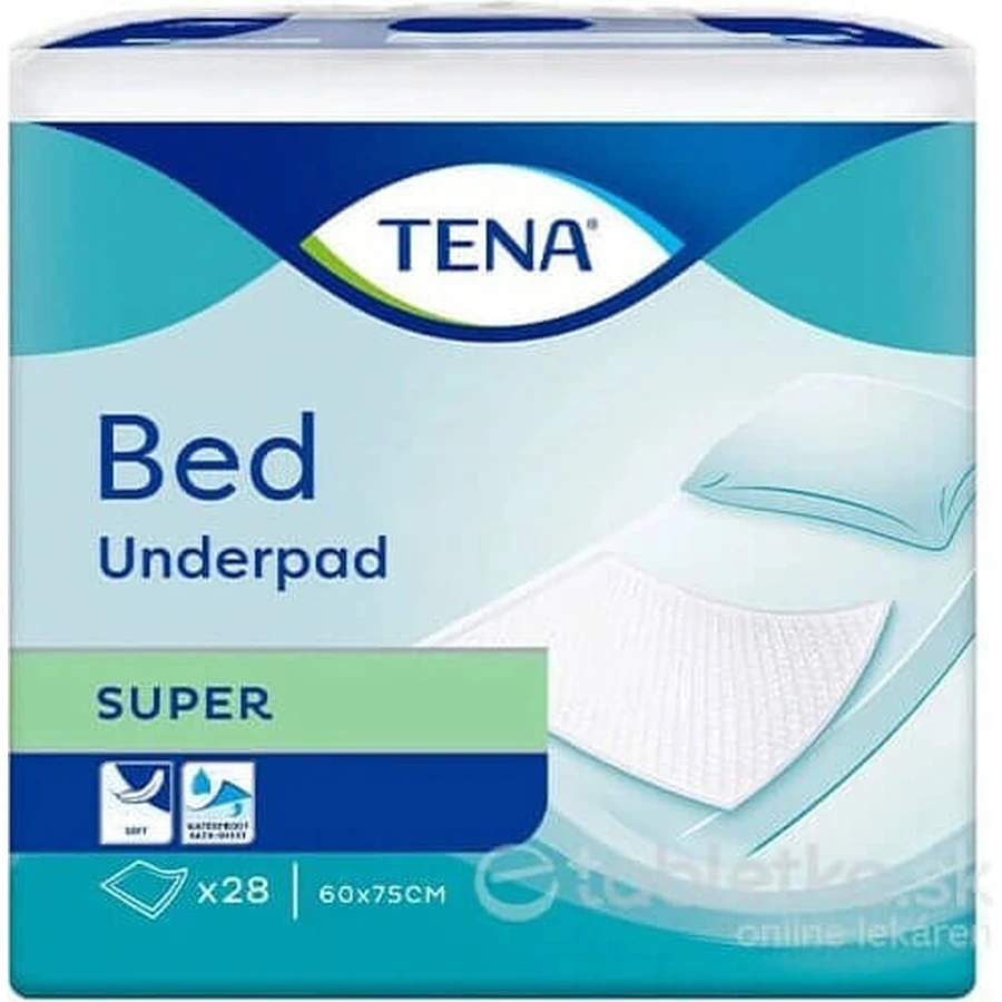 TENA Bed Super 1×28 шт, впитывающие прокладки 60х75 см: цены и характеристики