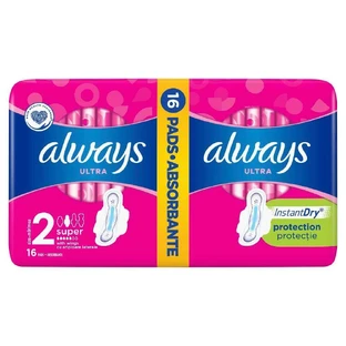Прокладки Always Ultra Super, 16 штук