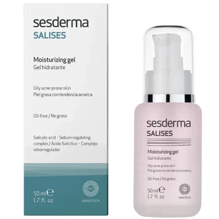 Гель для обличчя Sesderma Salises Facial Moisturizing Gel зволожувальний для комбінованої шкіри, 50 мл			: ціни та характеристики