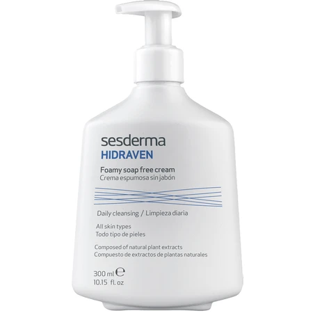 Крем-пінка Sesderma Hidraven Foamy Soapless Cream для вмивання очищувальний, 300 мл: ціни та характеристики