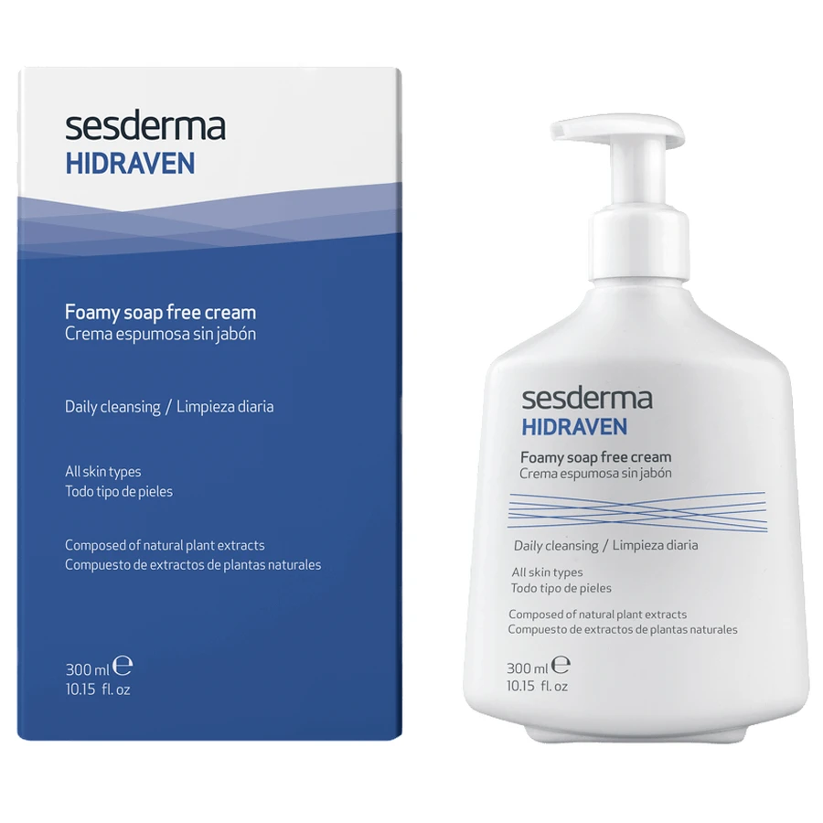 Крем-пінка Sesderma Hidraven Foamy Soapless Cream для вмивання очищувальний, 300 мл: ціни та характеристики