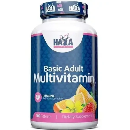 Вітамінно-мінеральний комплекс Мультивітамін Haya Labs Basic Adult Multivitamin таблетки №100: ціни та характеристики