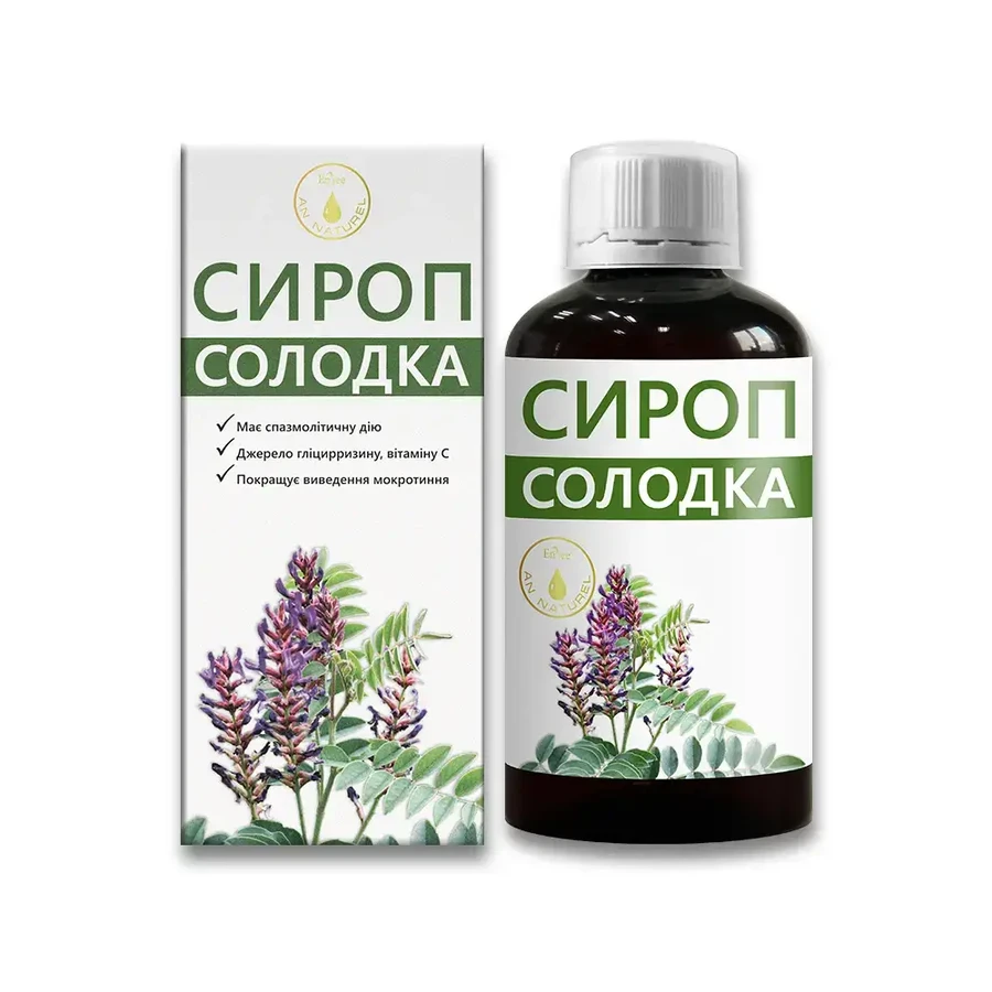Сироп корня солодки Красота и Здоровье концентрированный с сахаром 100 мл: цены и характеристики