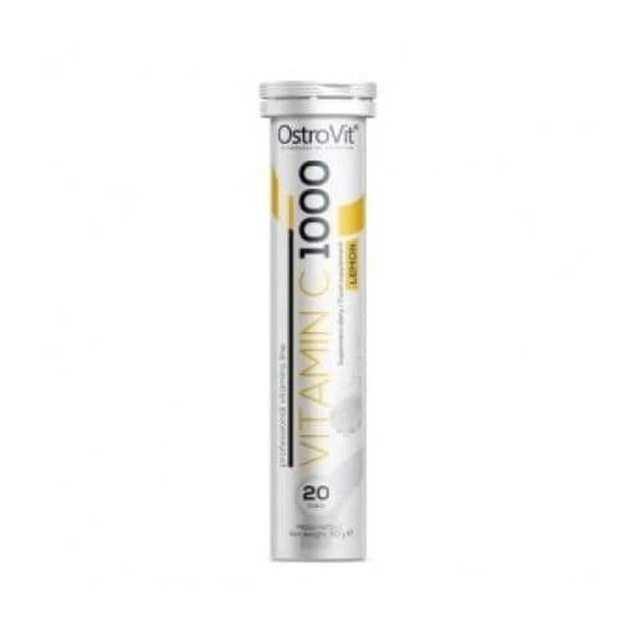 Витамин С OstroVit Vitamin C 1000 мг лимон, 20 шипучих таблеток: цены и характеристики