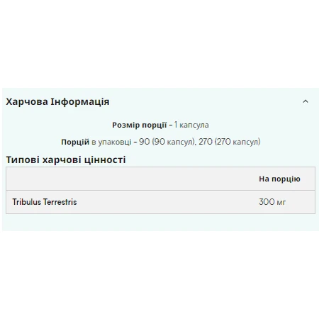 Трибулус Про - 90 капс: цены и характеристики