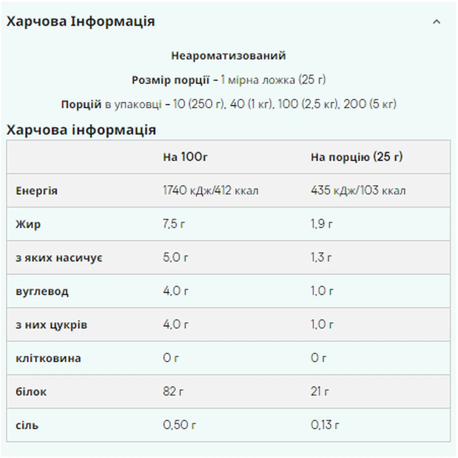 Импакт Вей Протеин - 1000г Неароматизированный: цены и характеристики