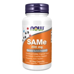 Аденозилметионин NOW SAMe (S-Adenosyl-L-Methionine) 200 мг, 60 капсул
