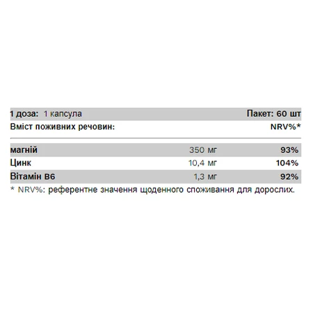 ЗМБ - 60 капс: цены и характеристики
