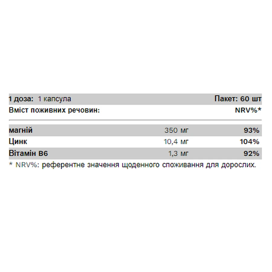 ЗМБ - 60 капс: цены и характеристики