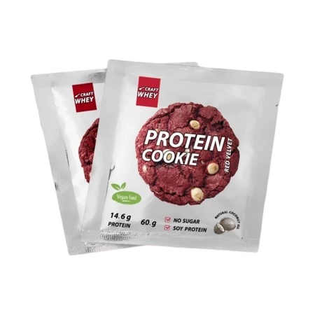 Протеїнове печиво Craft Whey Protein Cookie Червоний оксамит, 60 г: ціни та характеристики