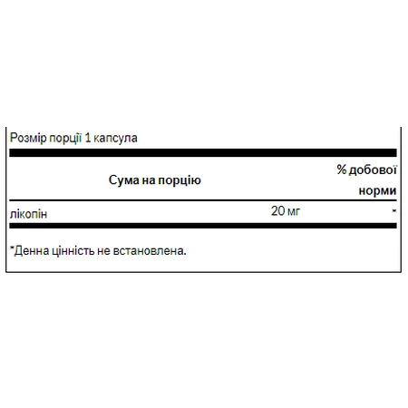 Ликопин 20 мг - 60 софтгель: цены и характеристики