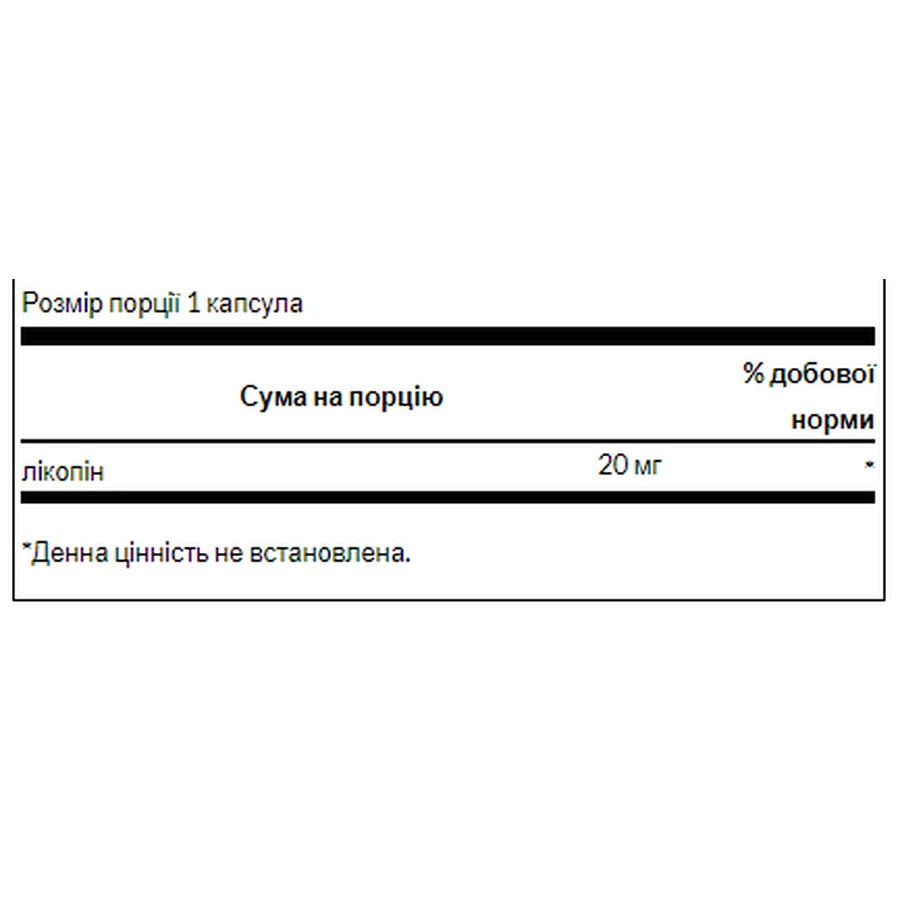 Ликопин 20 мг - 60 софтгель: цены и характеристики