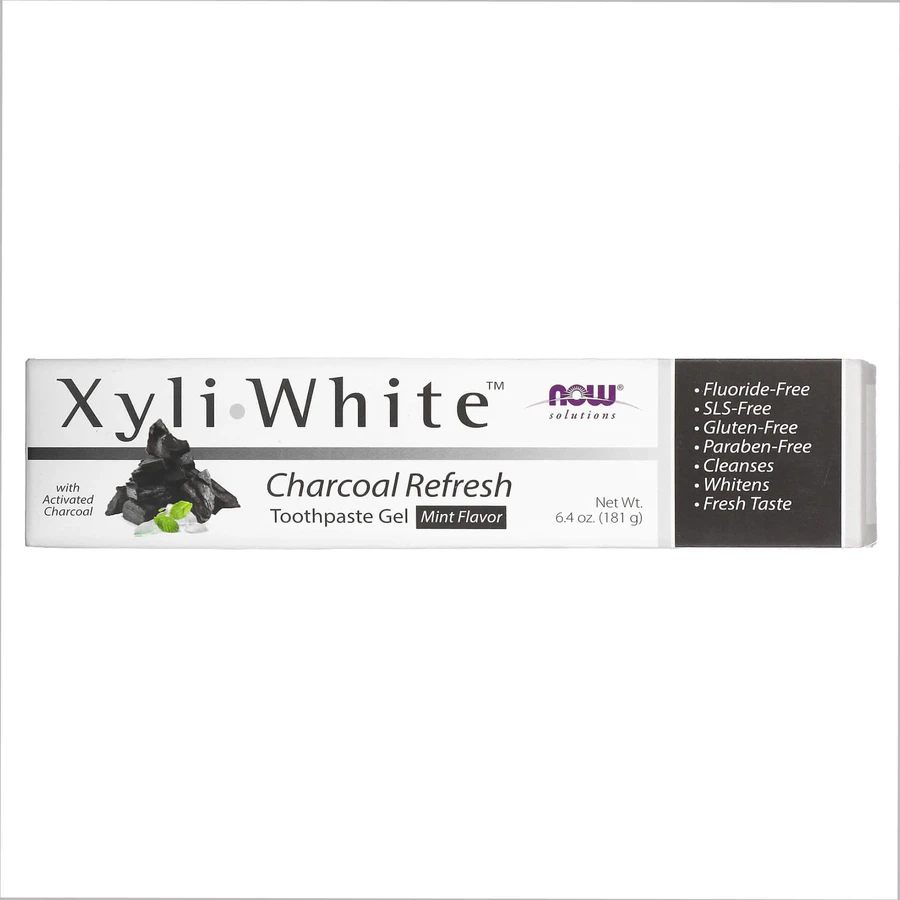 Зубна паста-гель Now Solutions XyliWhite Charcoal Refresh Toothpaste Gel, 181 г: ціни та характеристики