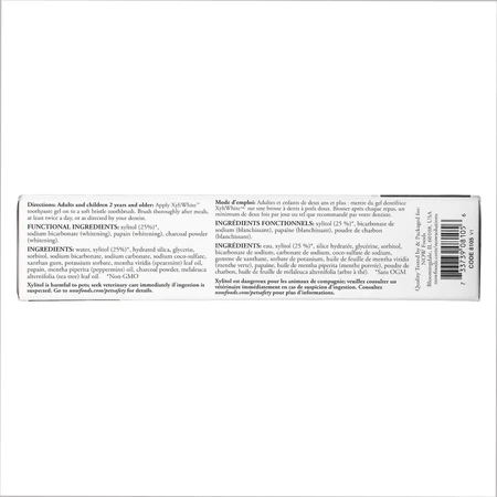 Зубна паста-гель Now Solutions XyliWhite Charcoal Refresh Toothpaste Gel, 181 г: ціни та характеристики