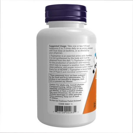L-Триптофан Павдер NOW Foods L-Tryptophan Powder, 57 г: ціни та характеристики