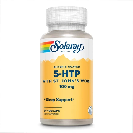 5-HTP + звіробой, 100 мг Solaray, 30 капсул: ціни та характеристики