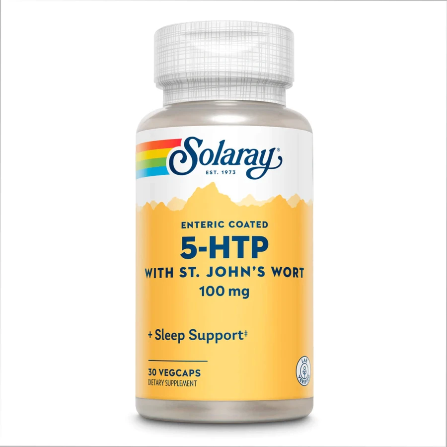 5-HTP + звіробой, 100 мг Solaray, 30 капсул: ціни та характеристики