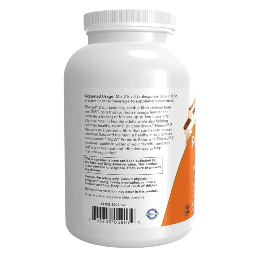 Пребіотична клітковина Now Foods Prebiotic Fiber with Fibersol 340 г: ціни та характеристики