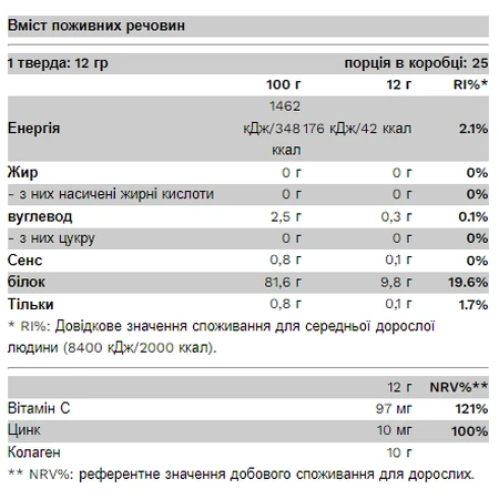 Колаген - 300 г Груша: ціни та характеристики