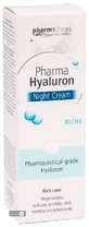 Крем для обличчя Pharma Hyaluron Riche Нічний догляд, 50 мл