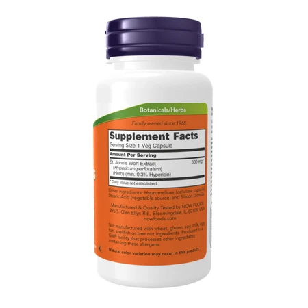 Зверобой, St. John's Wort, NOW Foods, 300 мг, 100 вегетарианских капсул: цены и характеристики