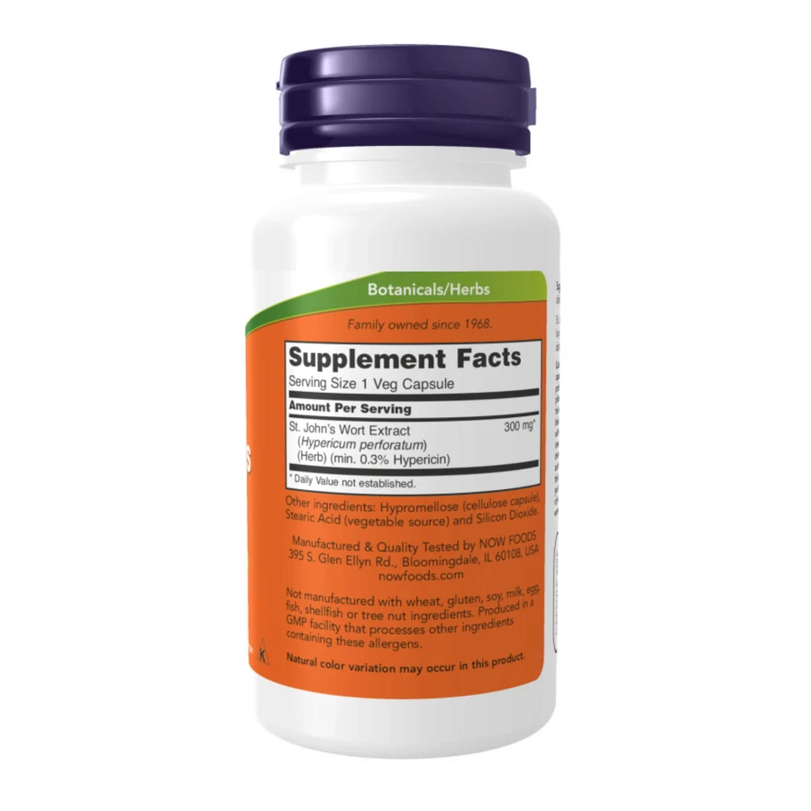 Зверобой, St. John's Wort, NOW Foods, 300 мг, 100 вегетарианских капсул: цены и характеристики