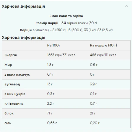 Веган Бленд - 1000 г Полуниця: ціни та характеристики