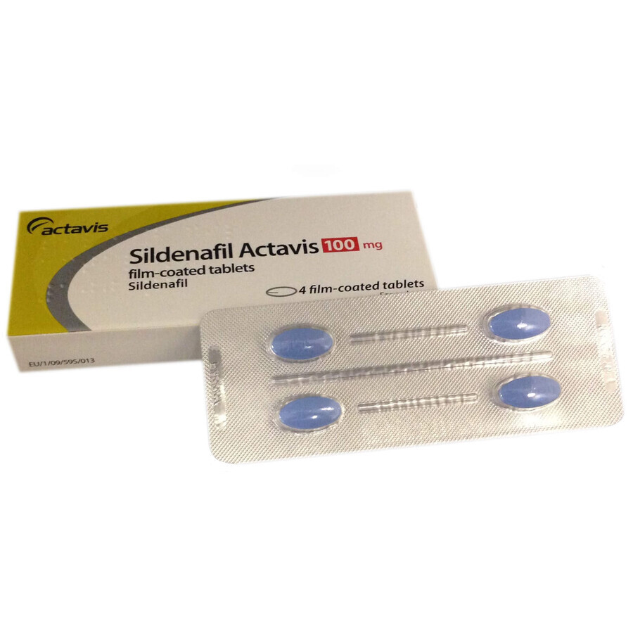 Силденафил табл. п/плен. оболочкой 100 мг блистер №4: цены и характеристики