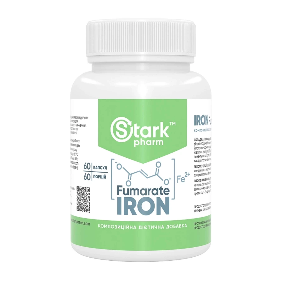 Железа фумарат Stark Pharm Iron Fumarate капсулы по 50 мг №60: цены и характеристики