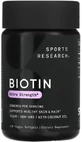 Биотин Biotin 5000 мкг, Sports Research, 120 вегетарианских капсул