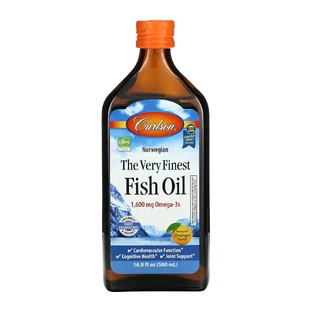  Норвежский рыбий жир, вкус апельсина, 1600 мг, Norwegian Finest Fish Oil, Carlson, 500 мл