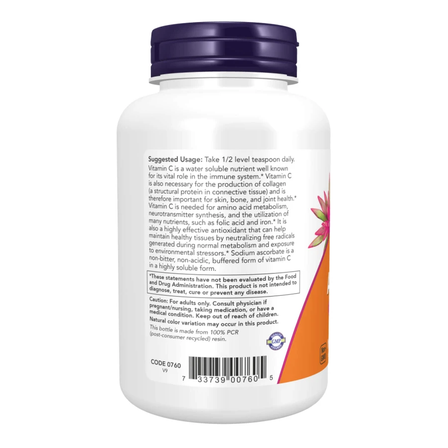 Аскорбат натрия, Sodium Ascorbate, Now Foods, буферизованный порошок, 1361 г: цены и характеристики