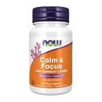 Когнітивна підтримка із Зембрином та ГАМК, Calm & Focus, NOW Foods, 60 вегетаріанських капсул: ціни та характеристики