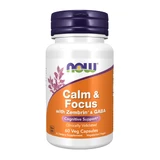 Когнітивна підтримка із Зембрином та ГАМК, Calm & Focus, NOW Foods, 60 вегетаріанських капсул