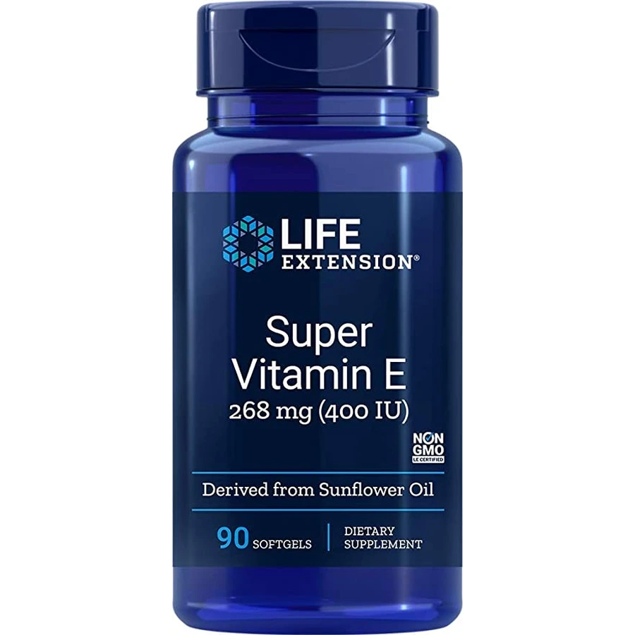 Вітамін Е натуральний, Vitamin E, Life Extension, 400 МО, 90 капсул: ціни та характеристики