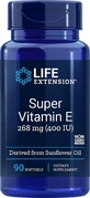 Вітамін Е натуральний, Vitamin E, Life Extension, 400 МО, 90 капсул