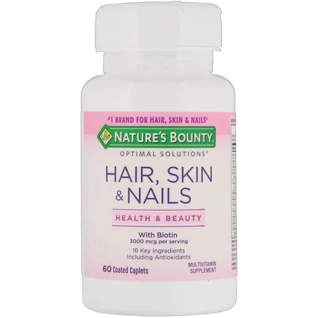 Комплекс для волос, кожи и ногтей Nature's Bounty Hair, Skin & Nails, 60 каплет: цены и характеристики