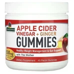 Яблучний оцет з імбиром, 500 мг, Apple Cider Vinegar+Ginger Gummies with The Mother, 45 жувальних цукерок: ціни та характеристики