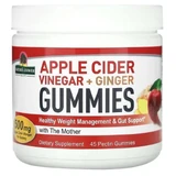 Яблучний оцет з імбиром, 500 мг, Apple Cider Vinegar+Ginger Gummies with The Mother, 45 жувальних цукерок