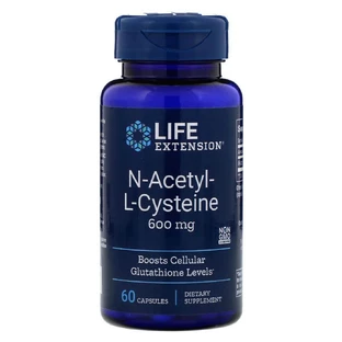 N-Ацетил-L-Цистеїн Life Extension N-Acetyl-L-Cysteine капсули по 600 мг №60