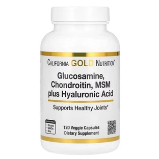 Glucosamine, Chondroitin, MSM plus Hyaluronic Acid, California Gold Nutrition, 120 капсул