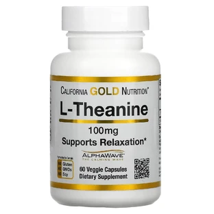 L-теанин, с AlphaWave®, L-Theanine 100 мг, California Gold Nutrition, 60 капсул