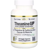 L-Theanine & Caffeine, California Gold Nutrition, з какао та матчу, 60 капсул
