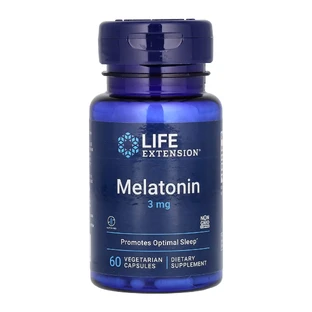 Мелатонін, Melatonin, Life Extension 3 мг, 60 вкапс