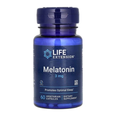 Мелатонін, Melatonin, Life Extension 3 мг, 60 вкапс: ціни та характеристики